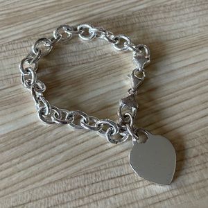 Heart Charm Link Chain Bracelet